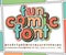 Fun multicolored comic font, comics book page