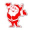 Fun Santa Claus character icon