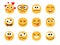 Fun smile emoticons faces.