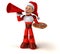 Fun Super Santa Claus - 3D Illustration