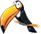Fun toucan cartoon