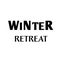 Fun Typography - Winter retreat