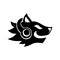 Fun Wolf wear headphone logo design