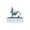 Fun wood processing company logo design idea