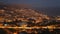 Funchal aerial panoramic sunset view timelapse