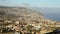 Funchal aerial panoramic sunset view timelapse