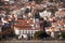 Funchal, Madeira and Cathedral, viewed from the sea.