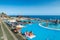 FUNCHAL, MADEIRA, PORTUGAL - SEPTEMBER 8, 2017: saltwater pools