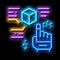 function parsing neon glow icon illustration