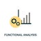 Functional Analysis flat icon. Simple element from project management collection. Creative Functional Analysis icon for web design