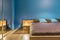 Functional bedroom in blue idea