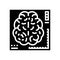 functional mri neuroscience neurology glyph icon vector illustration