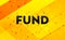 Fund abstract digital banner yellow background