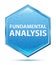 Fundamental Analysis crystal blue hexagon button