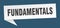 fundamentals banner. fundamentals speech bubble.