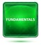 Fundamentals Neon Light Green Square Button