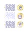 Fundraising complaint concept line icons with text