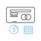 funds financing line icon, outline symbol, vector illustration, concept sign