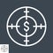 Funds Hunting Thin Line Vector Icon