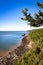 Fundy national park coastline scenic landscape cliffs tide out
