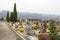 Funeral architecture in Lugano cemetery