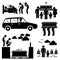 Funeral Burial Coffin Ceremony Pictogram