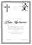 Funeral death notice card template