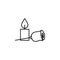 funeral, flower, candle icon. Element of death icon for mobile concept and web apps. Detailed funeral, flower, candle icon can be