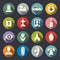 Funeral icon set. Vector illustration