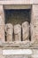 Funeral niche in the street of tombs in Pompeii, Italy