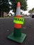 Funeral Parking, Reflective Orange Traffic Cone