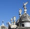 Funeral sculptures in La Recoleta cemetery, Buenos Aires