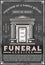 Funeral service company, family burial crypt tomb