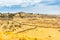 Funerary towers in Sillustani, Peru,South America- Inca prehistoric ruins near Puno