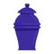 Funerary urn semi flat color vector object