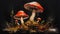 Fungal Fantasy: A Vibrant and Toxic Wonderland of Red-Capped Mus