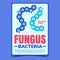 Fungus Bacteria Creative Advertising Banner Vector