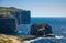 Fungus and Gebla Rock cliffs near Azure window, Gozo island, Malta