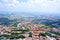 Funicular road against the panorama of San Marino, Europe