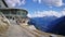 Funicular station on mountain