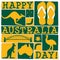 Funky Australia Day card