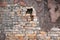 Funky brick wall abstract horizontal background texture