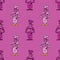 Funky chef seamless pattern