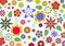 Funky flowers pattern