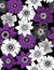 Funky Flowers Seamless Repeat Pattern