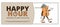 Funky groovy cartoon character Coffee Happy Hour coupon. Vintage funny mascot patch psychedelic smile, emotion. Design