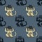 Funky monkey seamless pattern