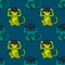 Funky monkey seamless pattern