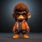 Funky Monkey: A Unique Hard Surface Modeled Toy With Punk Vibes