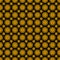 Funky Orange and Yellow Circular Shapes on a Black Background Seamless Pattern